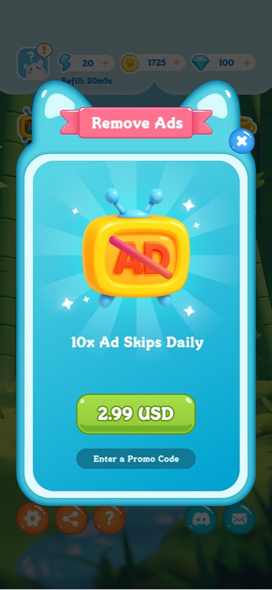 Remove Ads purchase